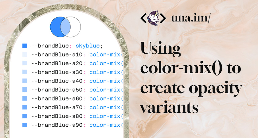 Using color-mix() to create opacity variants