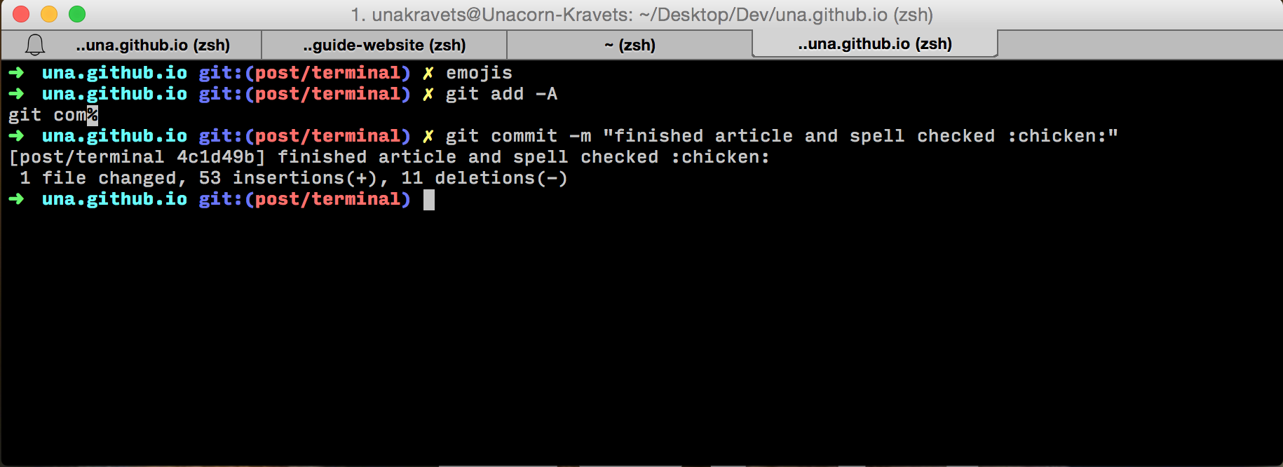 My terminal